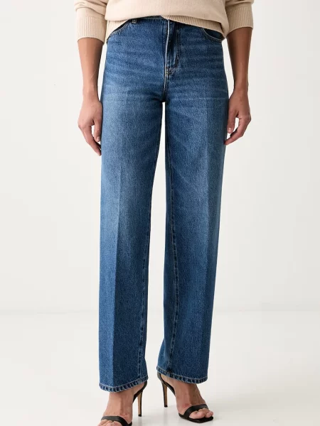 Victoria Beckham blugi relaxed fit pentru femei albastru