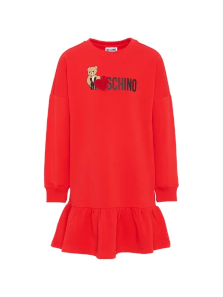 Sukienka dziecięca Moschino czerwona