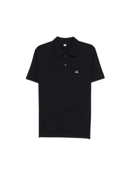 Koszulka polo C.p. Company z krótkim rękawem niebieska