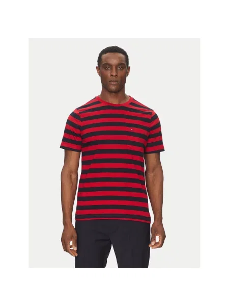 Tommy Hilfiger Marškinėliai Essential Regular Fit raudona