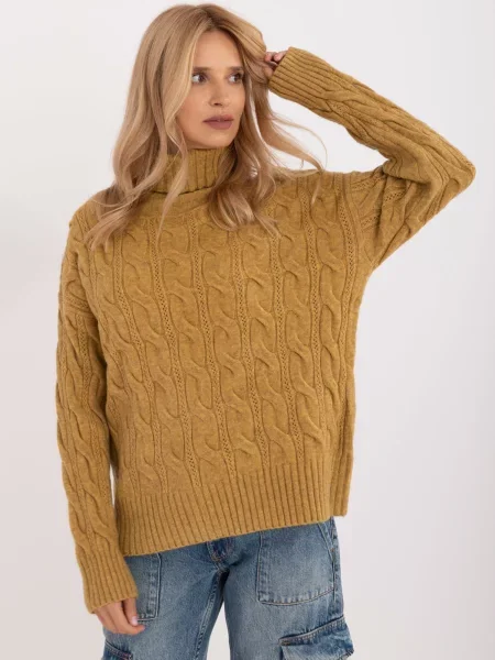 Pulover Wool Fashion Italia kaki