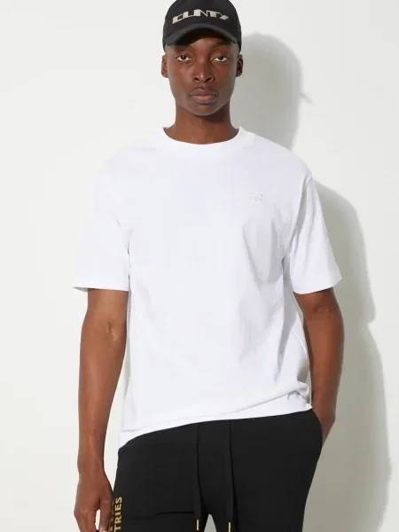 New Balance tricou din barbati cu imprimeu alb