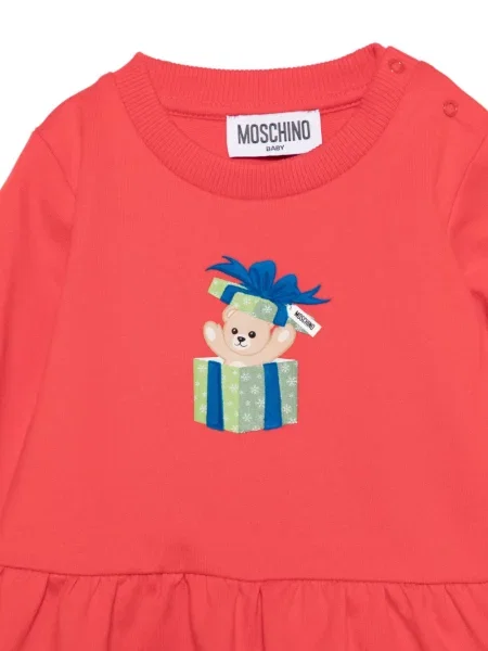 Sukienka dziecięca Moschino czerwona