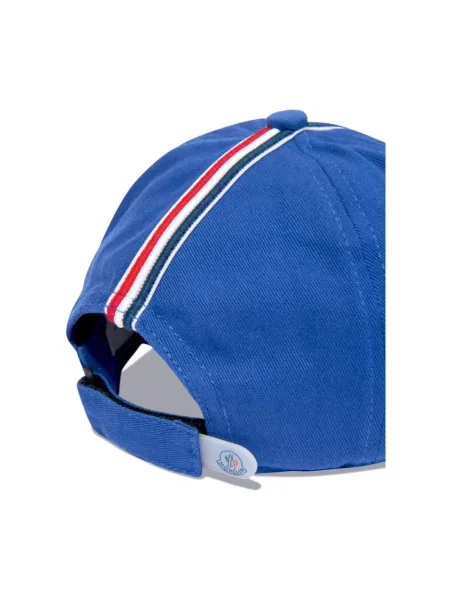 Czapka z daszkiem Moncler niebieska