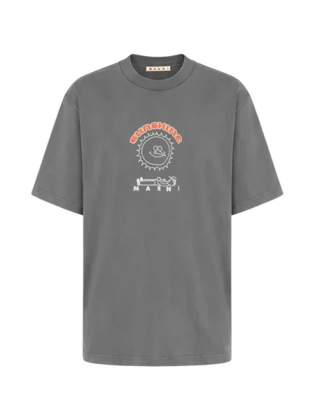 Tricou Marni cu imagine gri