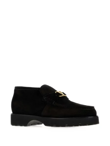 Chunky loaferice Valentino Garavani s autogramom crna