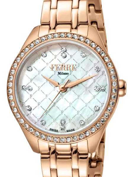 Ceas Ferre Milano clasic alb