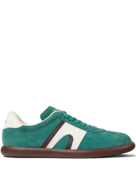 Sneakerși Camper din piele verde
