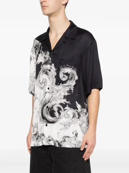 Дънкова риза Versace Jeans Couture черно