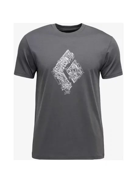 Koszulka Black Diamond Engineered Diamond Szary Ciemny S czarna