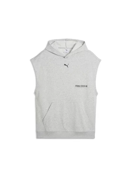 PUMA bluza z kapturem Graphics Training bez rękawów Akcesoria S szary