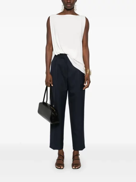 Pantaloni Theory plisate albastru