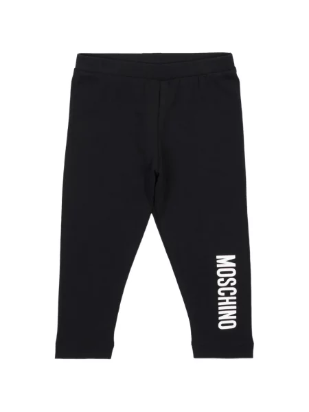 Legginsy dziecięce Moschino czarne