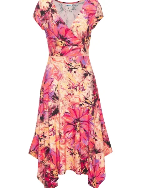 BEACH TIME Rochie de vară maro / șofran / lila / roz galben