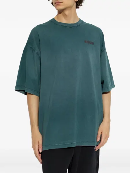 Tricou Moschino cu broderie verde