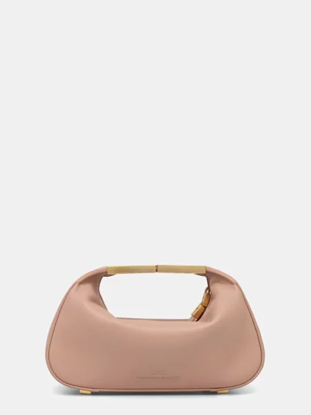 Elisabetta Franchi geantă plic pentru femei cu imitație de piele bej