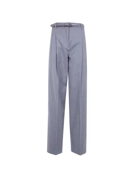 Cu centură pantaloni Max Mara gri