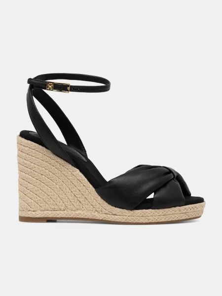Tommy Hilfiger sandały TH BOW HIGH CORK WEDG czarne