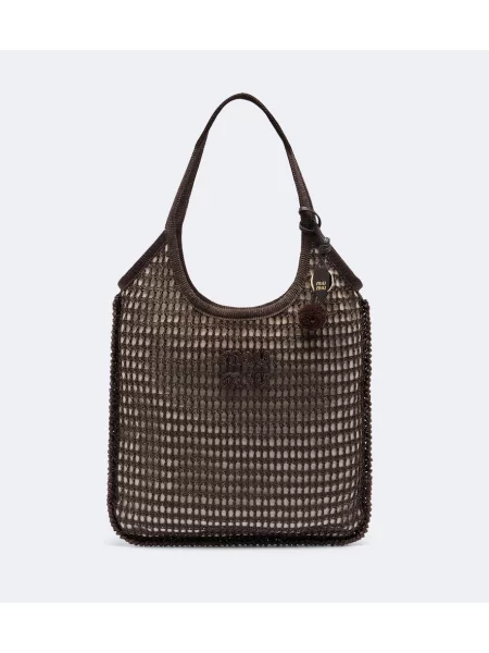 Geantă shopper Miu Miu maro