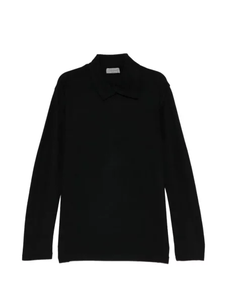 Gulerat pulover Yohji Yamamoto de lână negru