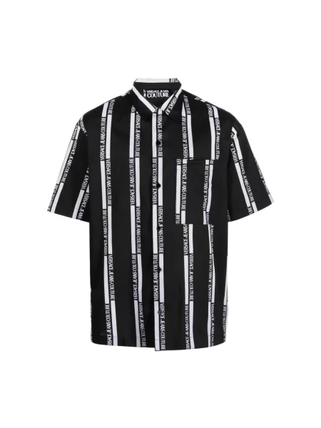 Koszulka Versace Jeans Couture z logo czarna