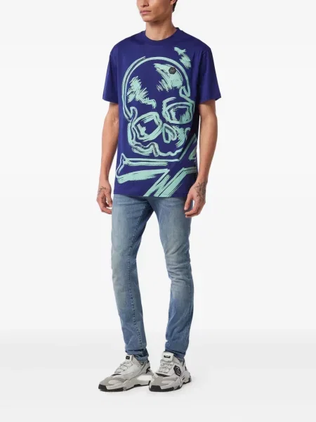 Tricou Philipp Plein albastru