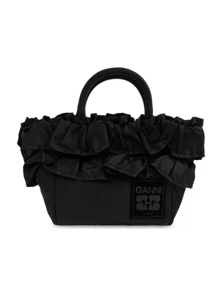 Mała mały shopperka Ganni czarna