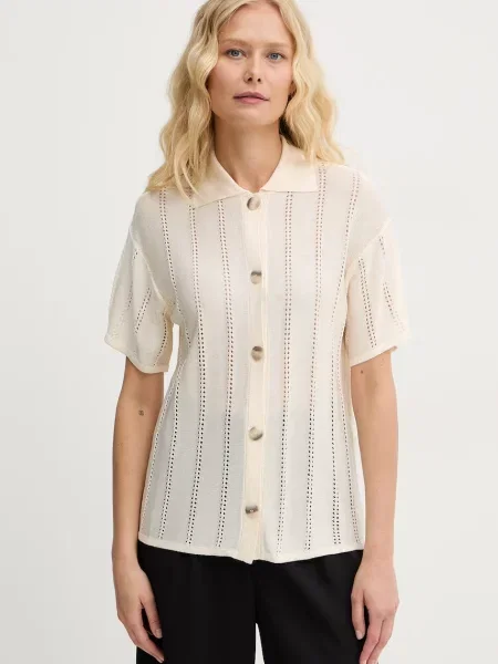 Marella kardigan z MLMBAMBINA beżowy