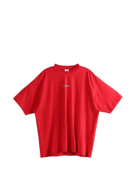 Tricou Vetements scurt roșu