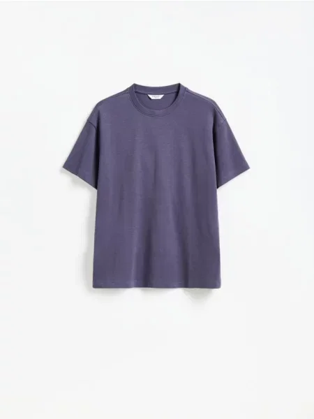 Reserved Tricou boxy din violet
