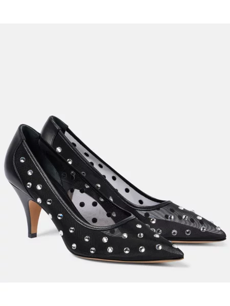 Pantofi cu toc Khaite din piele negru