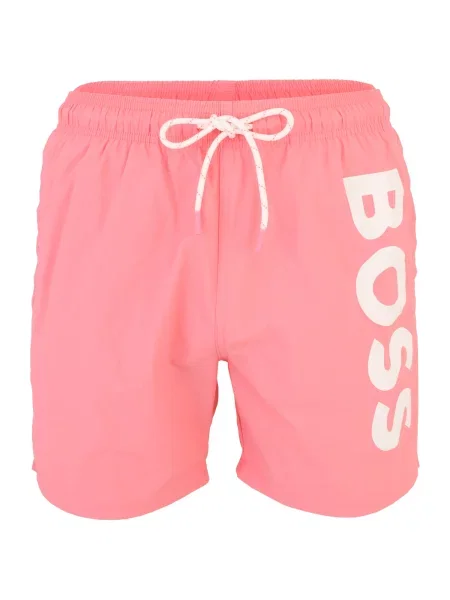 BOSS Șorturi de baie Octopus ecru / pitaya roz