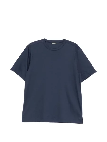 Tricou Zegna cu decolteu rotund albastru