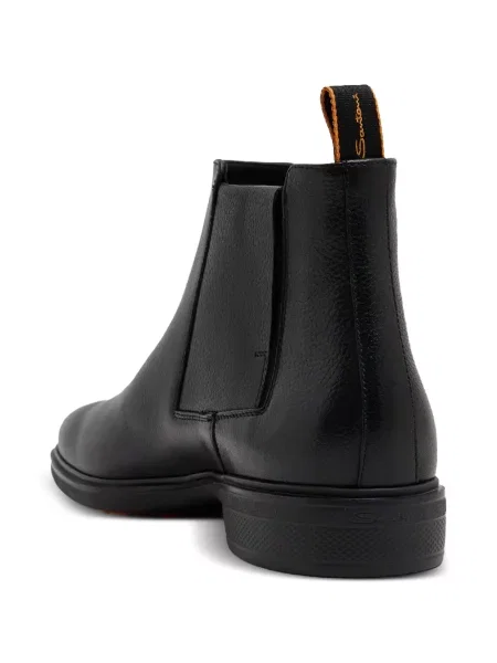 Botine chelsea Santoni din piele negru
