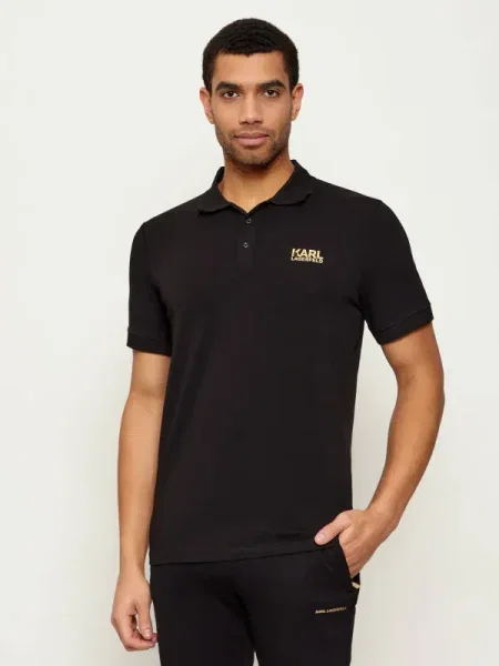 Karl Lagerfeld Polo | negru