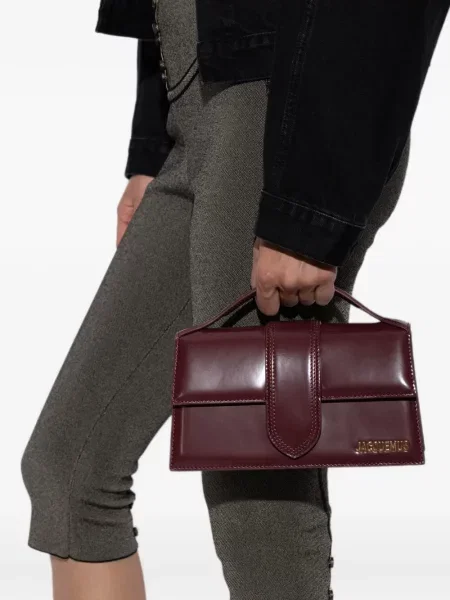 Geantă shopper Jacquemus din piele roșu