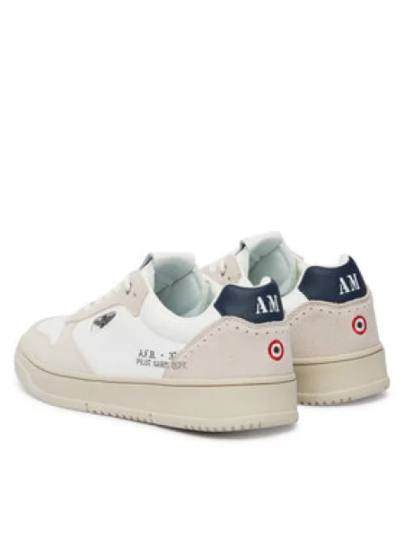 Pánske topánky Aeronautica Militare off white biela