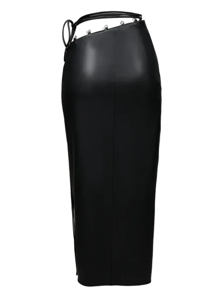 Fustă midi Lika până la genunchi negru