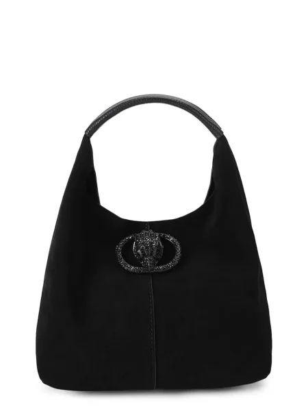 Torebka hobo Kurt Geiger zamszowa czarna