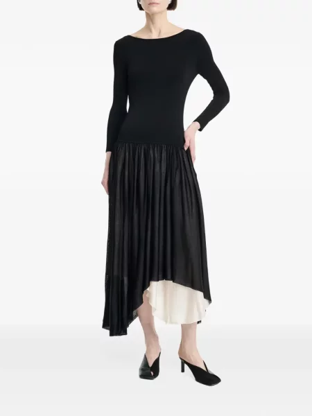 Rochie Maria Mcmanus asimetrică negru