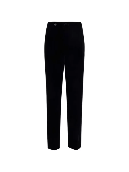 Pantaloni Giorgio Armani de catifea negru