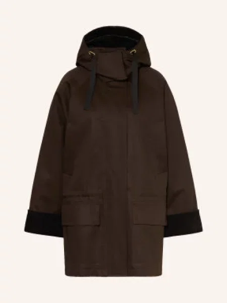 Inwear Parka Hunteryiw Z Kombinace Materiálů tmavě hnědá černá