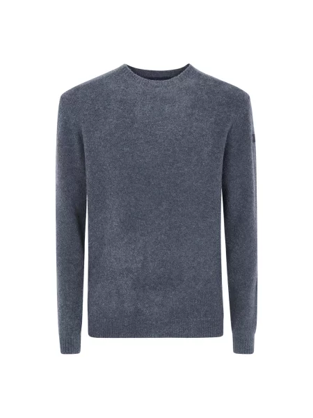 Sweter Rrd wełniany szary