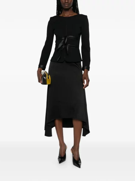 Geacă Emporio Armani cu funde negru