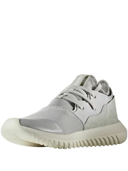 Sneakerși Adidas Tubular cu autograf cu bretele slip-on gri
