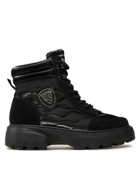 Botine Blauer din piele negru