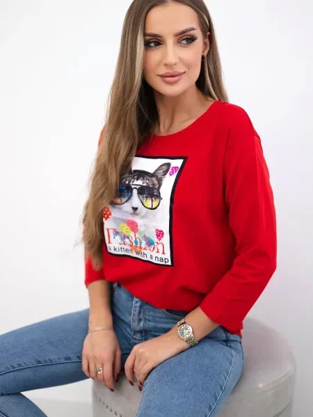 Bluzka Kesi czerwona