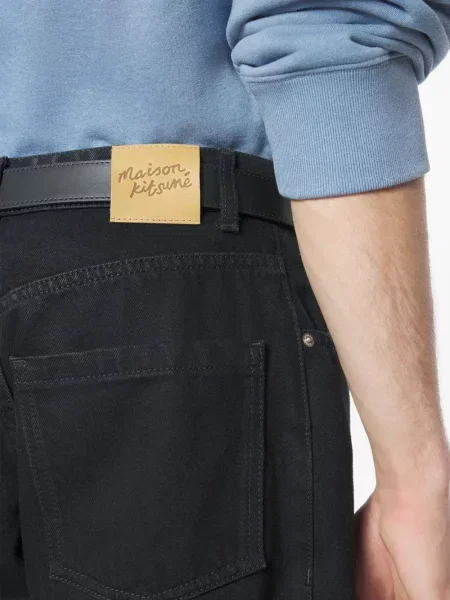 Pantaloni Maison Kitsune negru