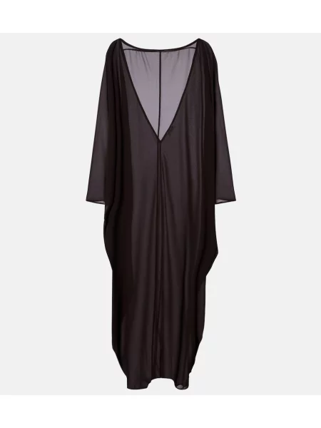 Rochie Staud din șifon maro