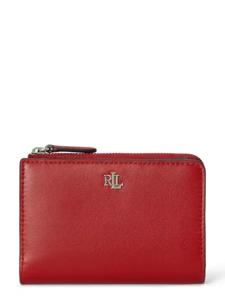 Lauren Ralph Lauren πορτοφόλι γυναικείο δερμάτινο κόκκινο